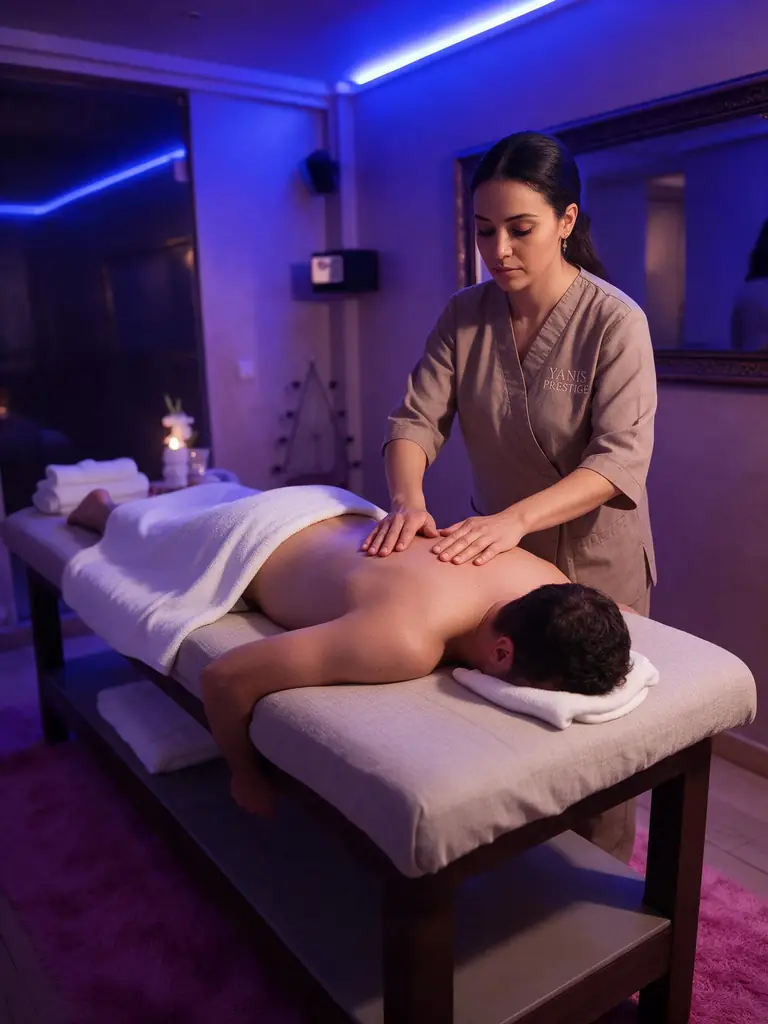Soin massage Yanis Prestige Spa Casablanca — rituel détente